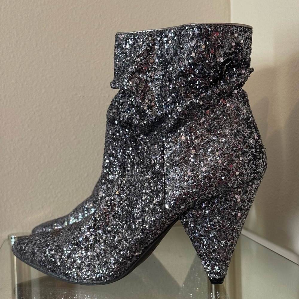 Primark Silver Glitter Ankle Boots